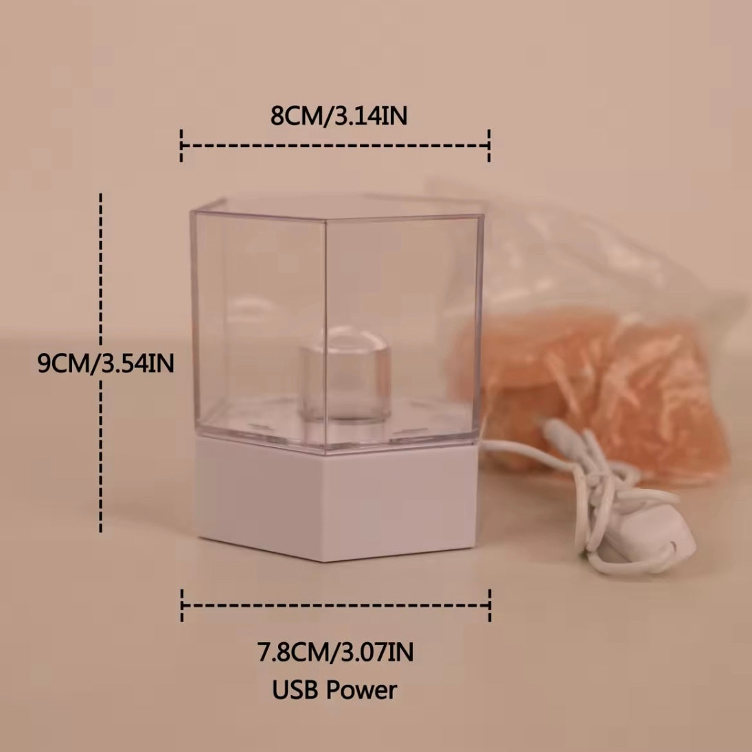 Glow Box: Himalayan Salt LED Lamp