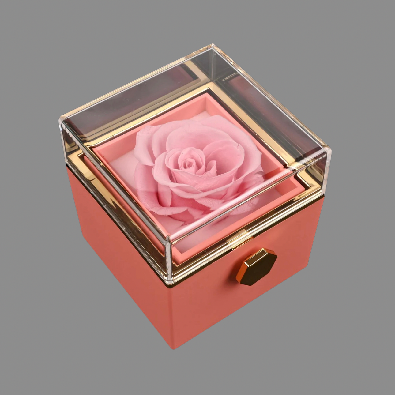 The Eternal Rose Box – With Engraved Heart Necklace
