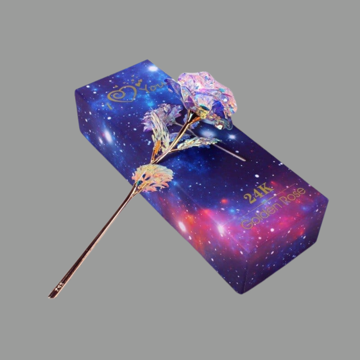 Forever Bloom: 24K Golden Galaxy Rose
