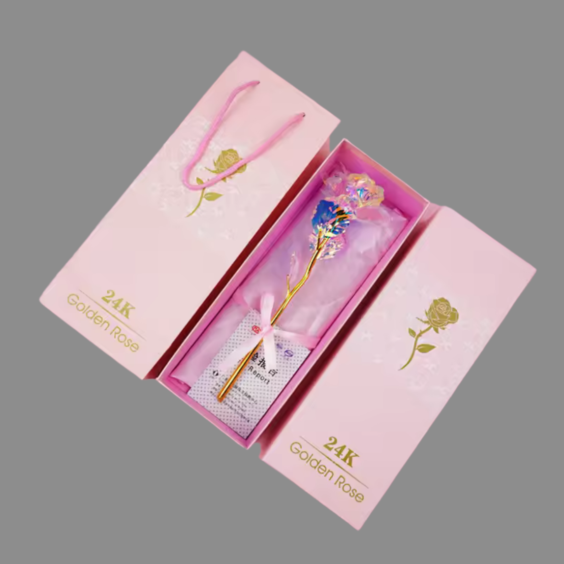 Forever Bloom: 24K Golden Galaxy Rose