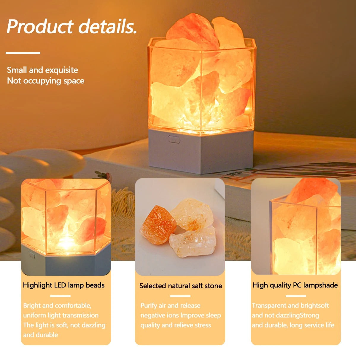 Glow Box: Himalayan Salt LED Lamp